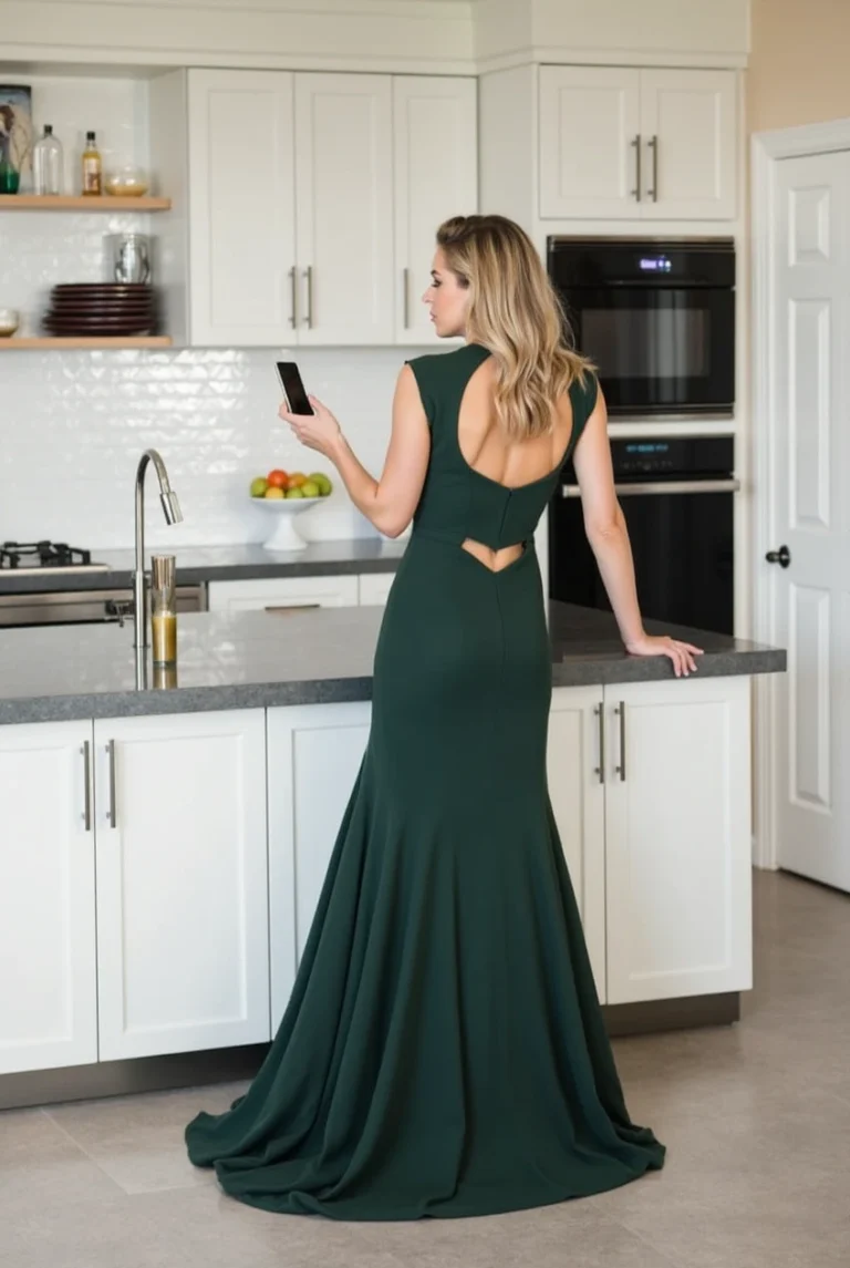Hervé Léger Sleeveless Stitched Bandage Gown showcasing its elegant design and body-hugging fit.